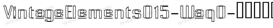 VintageElements015-WaqO字体转换