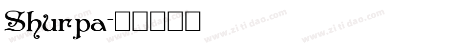 Shurpa字体转换