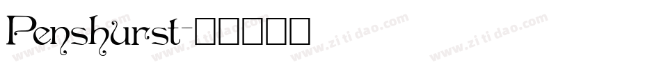 Penshurst字体转换