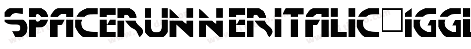 SpaceRunnerItalic-1GGLL字体转换