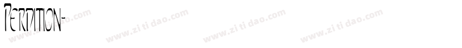 Perdition字体转换