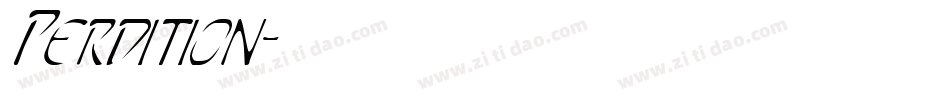 Perdition字体转换