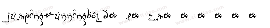 JumpingRunningBold-e8zm字体转换