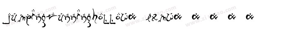 JumpingRunningHollow-ExMW字体转换