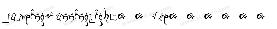 JumpingRunningLight-3VEp字体转换