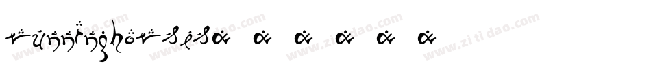 RunningHorses字体转换