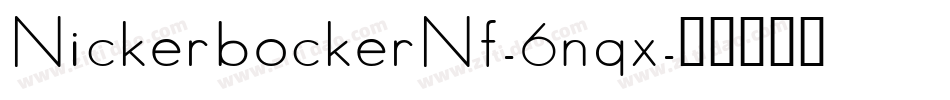 NickerbockerNf-6nqx字体转换