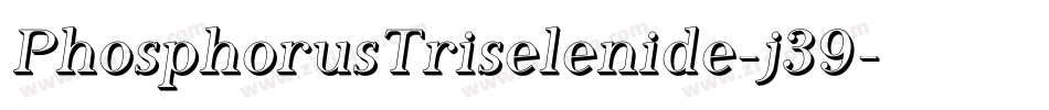 PhosphorusTriselenide-j39字体转换