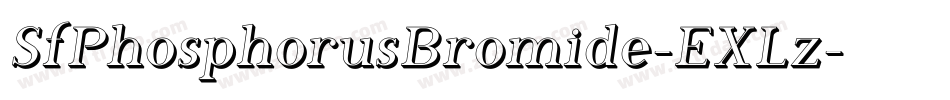 SfPhosphorusBromide-EXLz字体转换