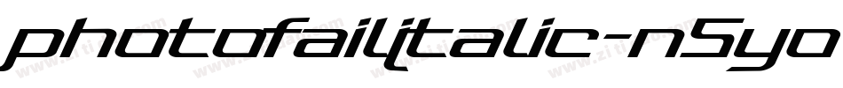 PhotofailItalic-n5YO字体转换