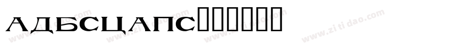 adbscaps字体转换