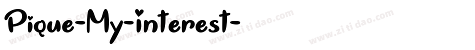 Pique-My-Interest字体转换