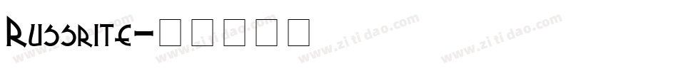 Russrite字体转换