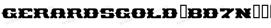 GerardsGold-Bd7n字体转换