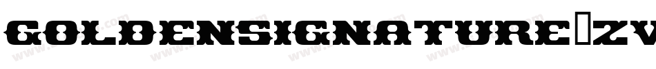 Goldensignature-ZVVx8字体转换