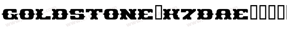 Goldstone-K7dae字体转换