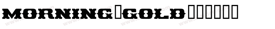 Morning-Gold字体转换