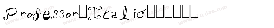 Professor-Italic字体转换