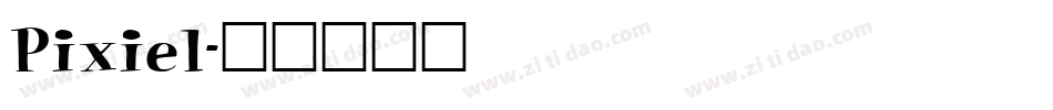 Pixiel字体转换