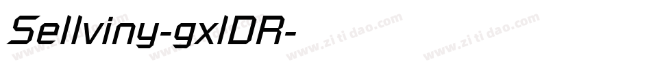 Sellviny-gxlDR字体转换