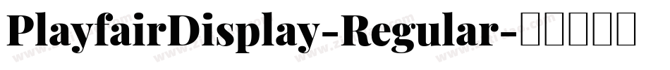 PlayfairDisplay-Regular字体转换