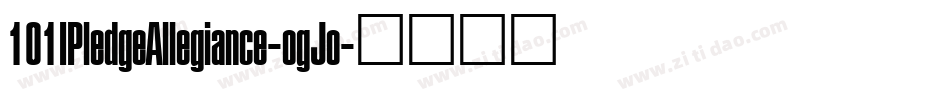 101IPledgeAllegiance-ogJo字体转换