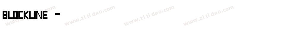 blockline生成器字体转换