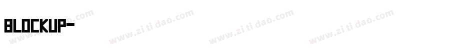blockup字体转换