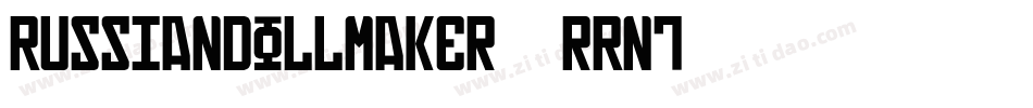 RussianDollmaker-rRn7字体转换