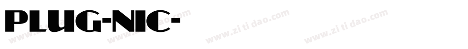 PLUG-NIC字体转换