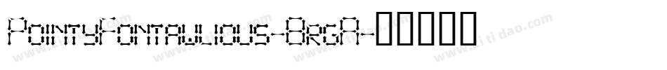 PointyFontawlious-8rgA字体转换