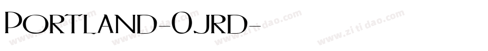 Portland-0jrd字体转换