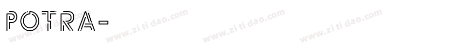Potra字体转换