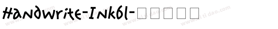 Handwrite-Inkbl字体转换