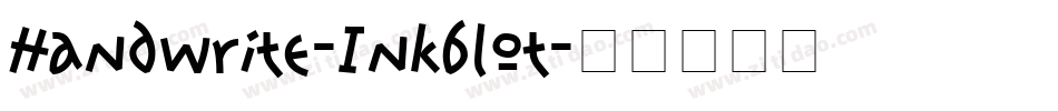 Handwrite-Inkblot字体转换