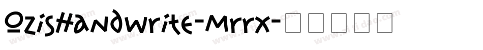 OzisHandwrite-Mrrx字体转换