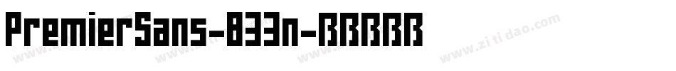 PremierSans-833n字体转换