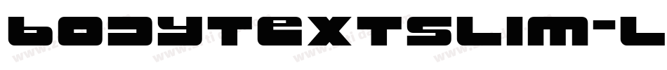 bodytextslim-light-5字体转换