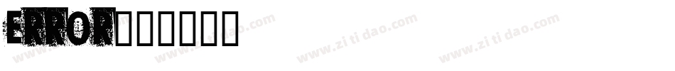 Error字体转换