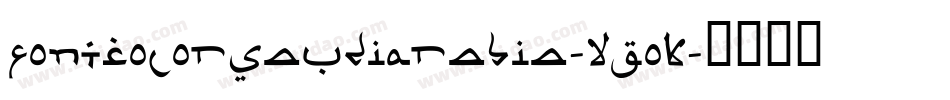 FontColorSaudiArabia-XgoK字体转换