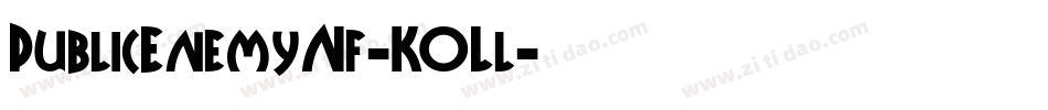 PublicEnemyNf-KOLl字体转换