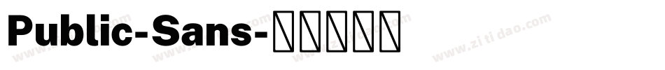 Public-Sans字体转换
