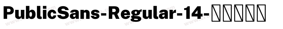 PublicSans-Regular-14字体转换