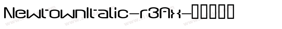 NewtownItalic-r3Ax字体转换