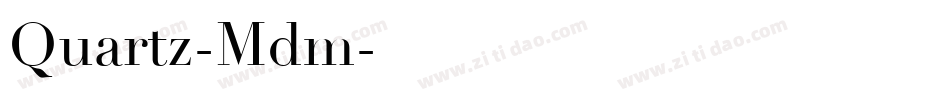 Quartz-Mdm字体转换