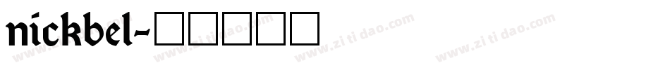 nickbel字体转换