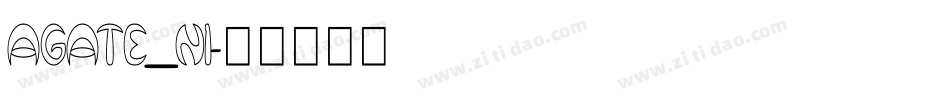 AGATE_N1字体转换