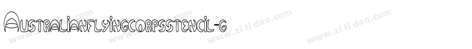 Australianflyingcorpsstencil-gpR1字体转换