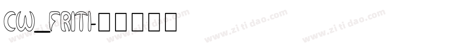 CW_FRIT1字体转换