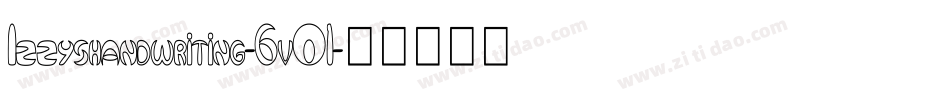 Izzyshandwriting-6vO1字体转换
